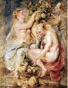 Peter Paul Rubens, Ceres and Two Nymphs with a Cornucopia